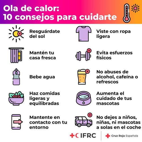 Consejos ola de calor personas en general