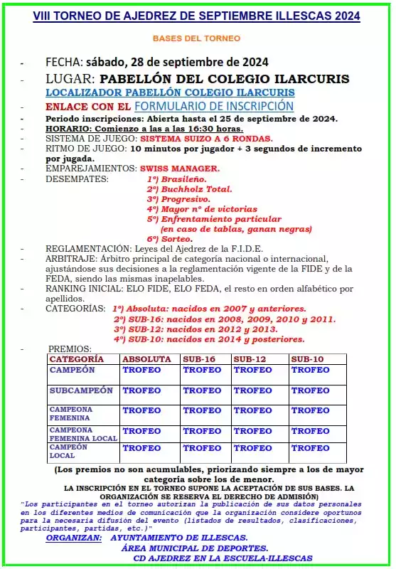 Bases Torneo Ajedrez