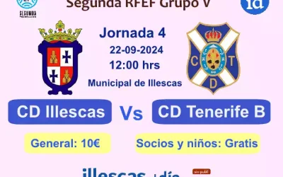 Mañana a las 12,00 en el Municipal CD Illescas Vs CD Tenerife B (video previa D. Caro)