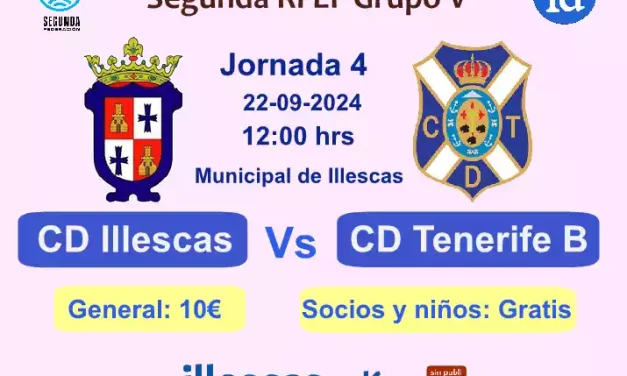 Mañana a las 12,00 en el Municipal CD Illescas Vs CD Tenerife B (video previa D. Caro)