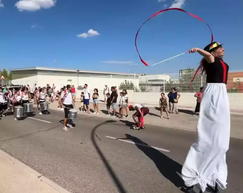 Gigantes y cabezudos. en el Señorio Fiestas Illescas 2024