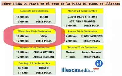 Semana Europea del Deporte. Hoy Yoga y Vóley en la Plaza de Toros