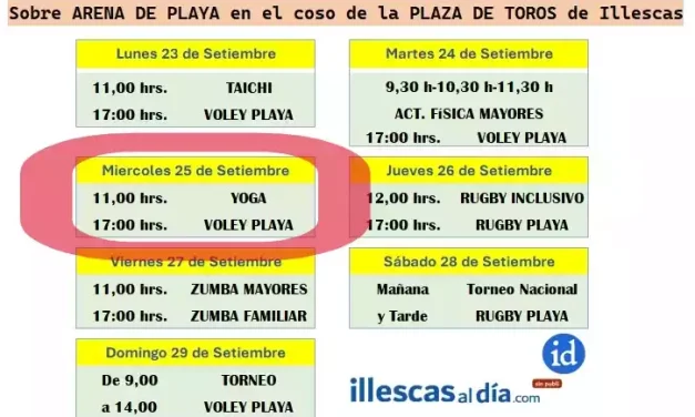 Semana Europea del Deporte. Hoy Yoga y Vóley en la Plaza de Toros