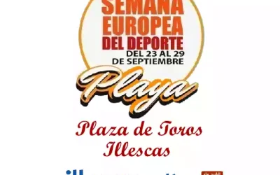 Semana Europea del Deporte. «Playa» en la Plaza de Toros de Illescas