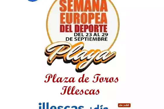 Semana Europea del Deporte. «Playa» en la Plaza de Toros de Illescas