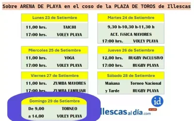 Hoy Domingo en la Semana Europea del Deporte, Torneo de Vóley Playa