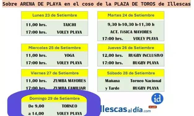 Hoy Domingo en la Semana Europea del Deporte, Torneo de Vóley Playa