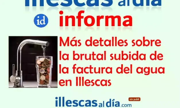 La espectacular subida de la factura del agua en Illescas. Análisis II