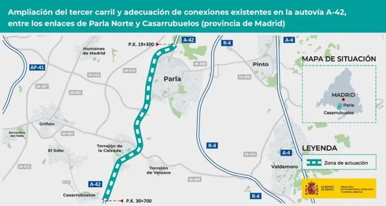 Proyecto tercer carril A42