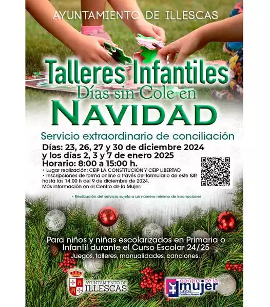 Talleres infantiles Navidad 24/25 Illescas