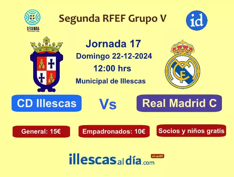 Jornada 17. CD Illescas Vs Real Madrid C