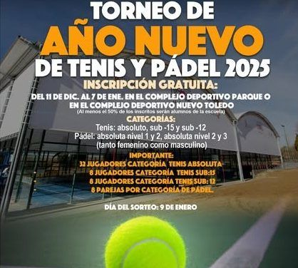 Torneo de Tenis y Pádel Año Nuevo 2025