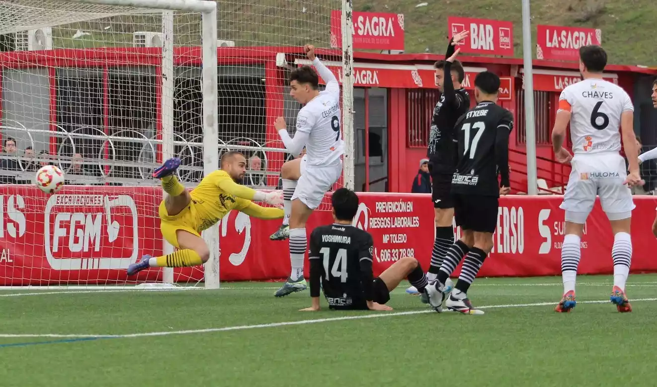 Cesar Gómez en el partido ante el Conquense