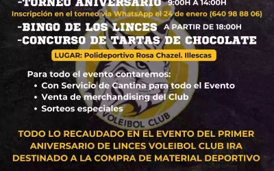 Primer Aniversario de «Linces Voleibol Club» Domingo 26. Programa de actos