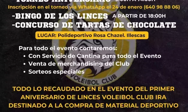 Primer Aniversario de «Linces Voleibol Club» Domingo 26. Programa de actos