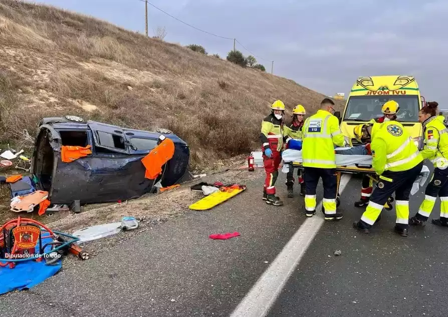 Accidente A-42-05-01-2025. Foto CPEIS Toledo