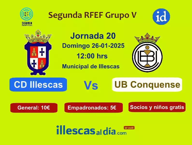 Futbol 2ª RFEF Jornada 20 CD Illescas Vs Conquense