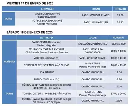 Actividades Deportivas en Illescas