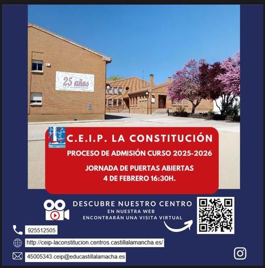 Jornada de puertas abiertas CEIP La Constitucion Illescas