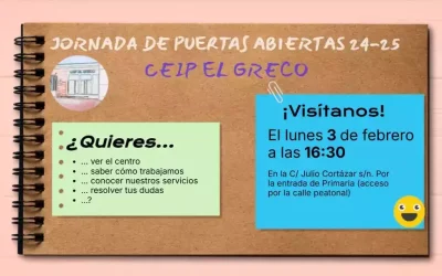 Jornada de puertas abiertas CEIP «El Greco» en el Señorío