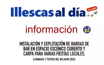 Instalación explotación de barras de bar en fiestas locales de Illescas