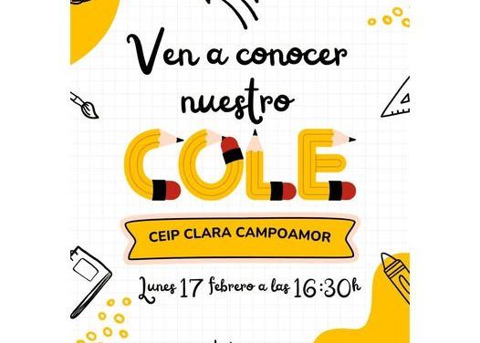 Jornada de puertas abiertas en el CEIP Clara Campoamor