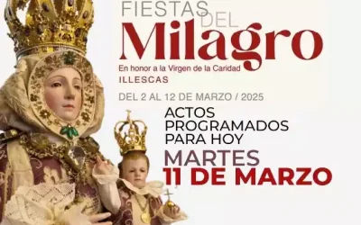 Programación para hoy Martes 11 Fiestas de Milagro Illescas 2.025.