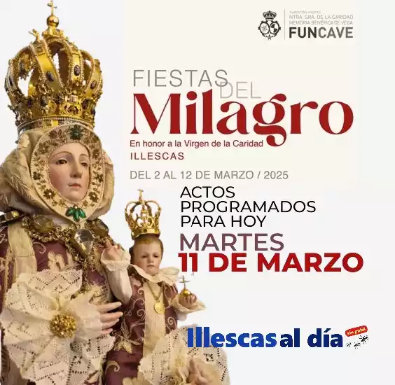 Programa dia 10 Fiestas Milagro 2025 Illescas