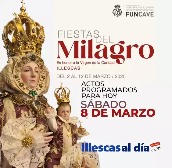 Programa dia 8 Fiestas Milagro 2025 Illescas