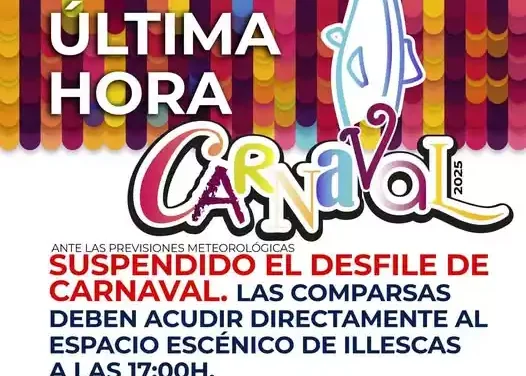 Suspendido el Desfile de Carnaval de esta tarde en Illescas