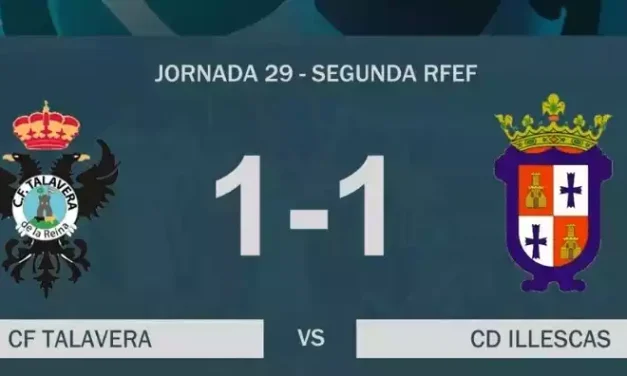 Empate entre CF Talavera y CD Illescas. Un punto que no sirve a ninguno (crónica y video resumen)