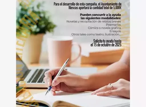 Illescas convoca ayudas para promoción y difusión de la producción literaria local