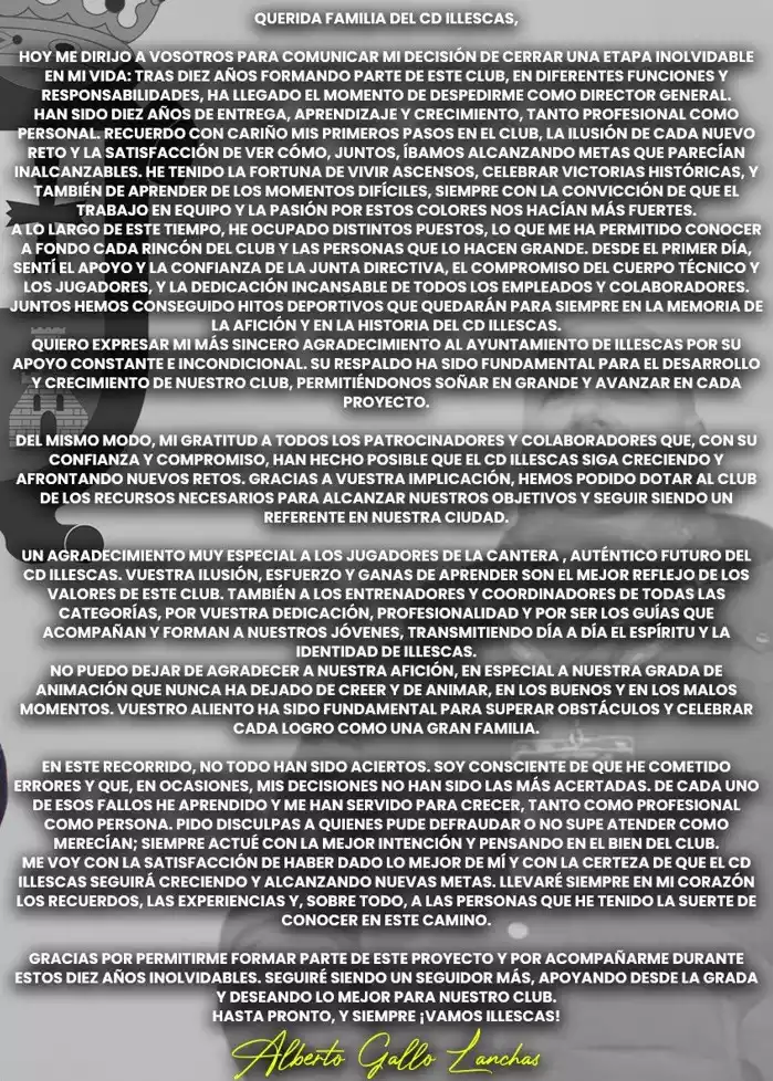 Nota pública de Alberto Gallo