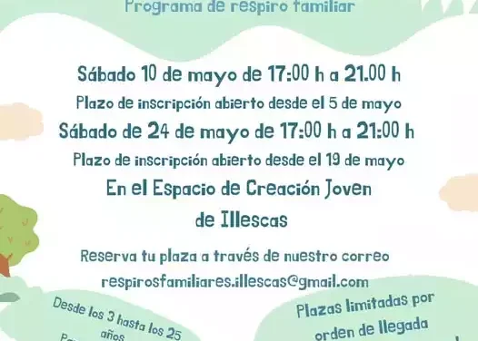 Programa respiro familiar «pensamos en ti» Illescas 2025