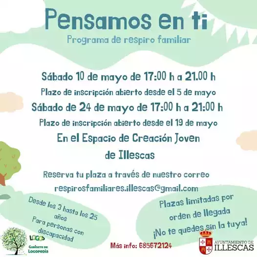 Programa respiro familiar illescas 2025