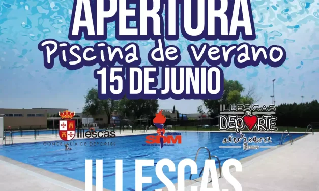 Próximo día 15 de junio apertura piscina municipal de Illescas