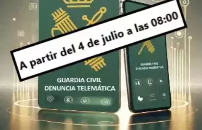 A partir de hoy, se ponen en marcha las denuncias online en la Guardia Civil