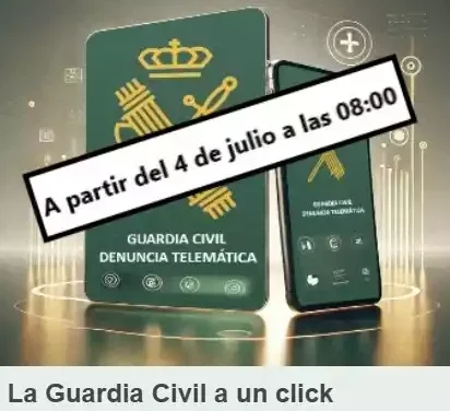 A partir de hoy, se ponen en marcha las denuncias online en la Guardia Civil