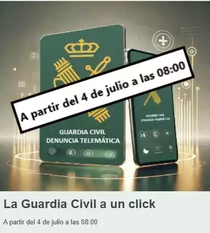 Denuncias telemáticas Guardia Civil
