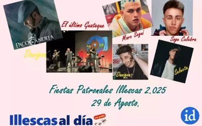 Actuaciones musicales día 29 de Agosto. Fiestas Illescas 2.025