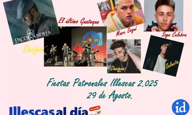 Actuaciones musicales día 29 de Agosto. Fiestas Illescas 2.025