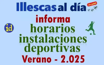 Horarios Verano 2.025 en instalaciones deportivas de Illescas