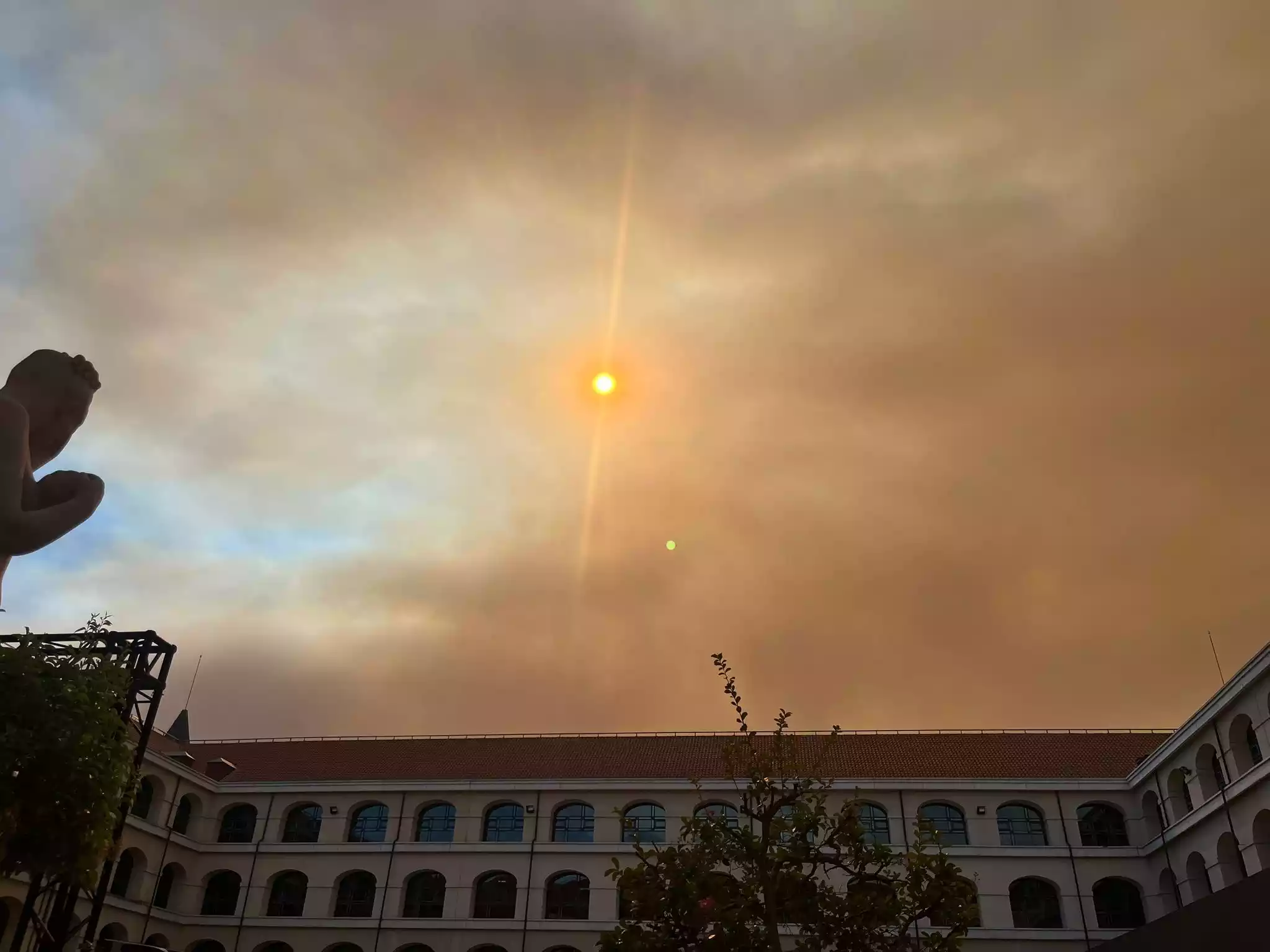 incendio de Mentrida, desde Leganés