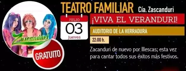Programación día 3 en Verano Cultural Julio 2025 Illescas.