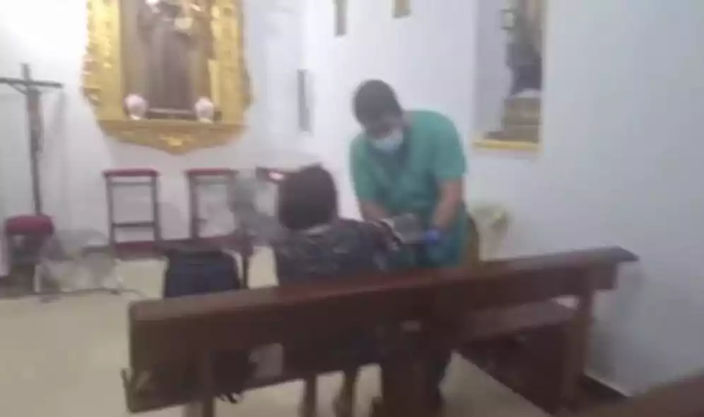Daños en la Iglesia de Yeles