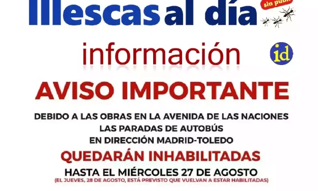 Retraso en la apertura de la Avda. de las Naciones. El bus Madrid-Toledo seguirá sin servicio en la zona