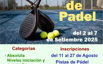 Torneo Memorial Rubén Martínez Rubio de Pádel 2.025