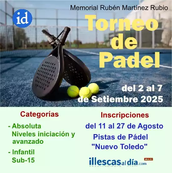 Torneo de Pádel 2025. Memorial Rubén Martínez Rubio