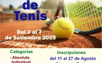 Torneo Memorial Rubén Martínez Rubio de Tenis 2.025