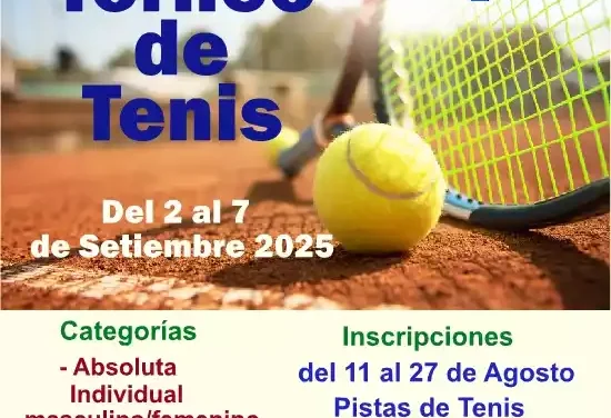 Torneo Memorial Rubén Martínez Rubio de Tenis 2.025